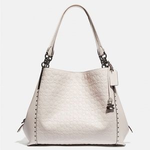 Dalton 31 In Signature Leather With Rivets Coach Bag